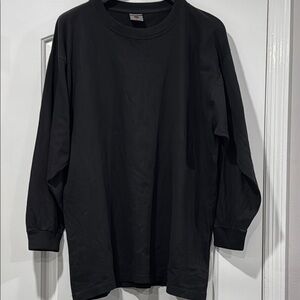 BTL Men's Black Long Sleeve Shirt Size Large